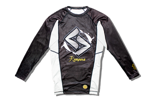 White Belt Ranked Rashguard LS