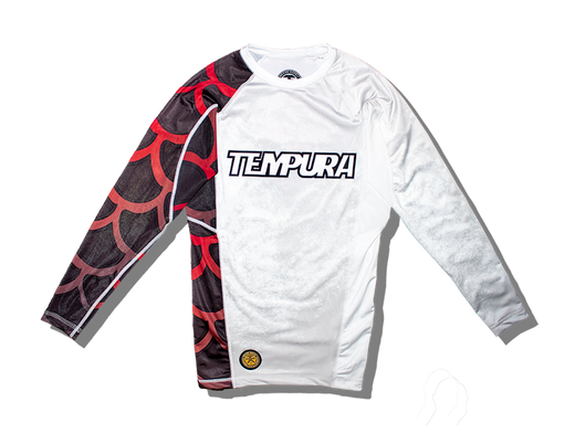 White Koiscale Rashguard LS